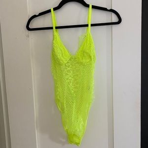 neon lace leotard